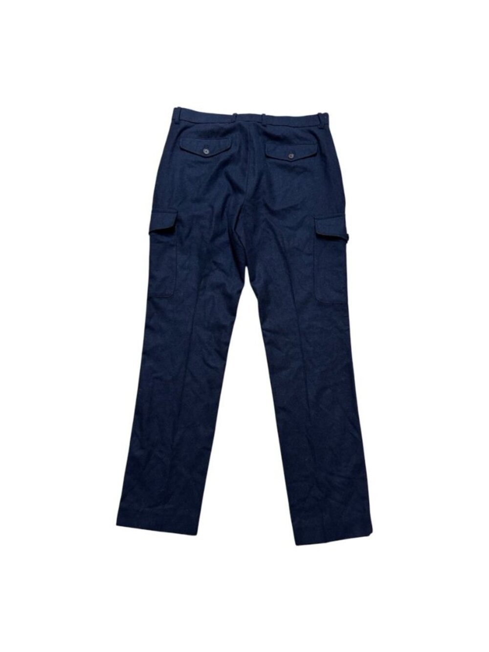 Banana Republic Vintage Straight Fit Wool Cargo Dress Pants 33x34 Navy - Picture 2 of 4